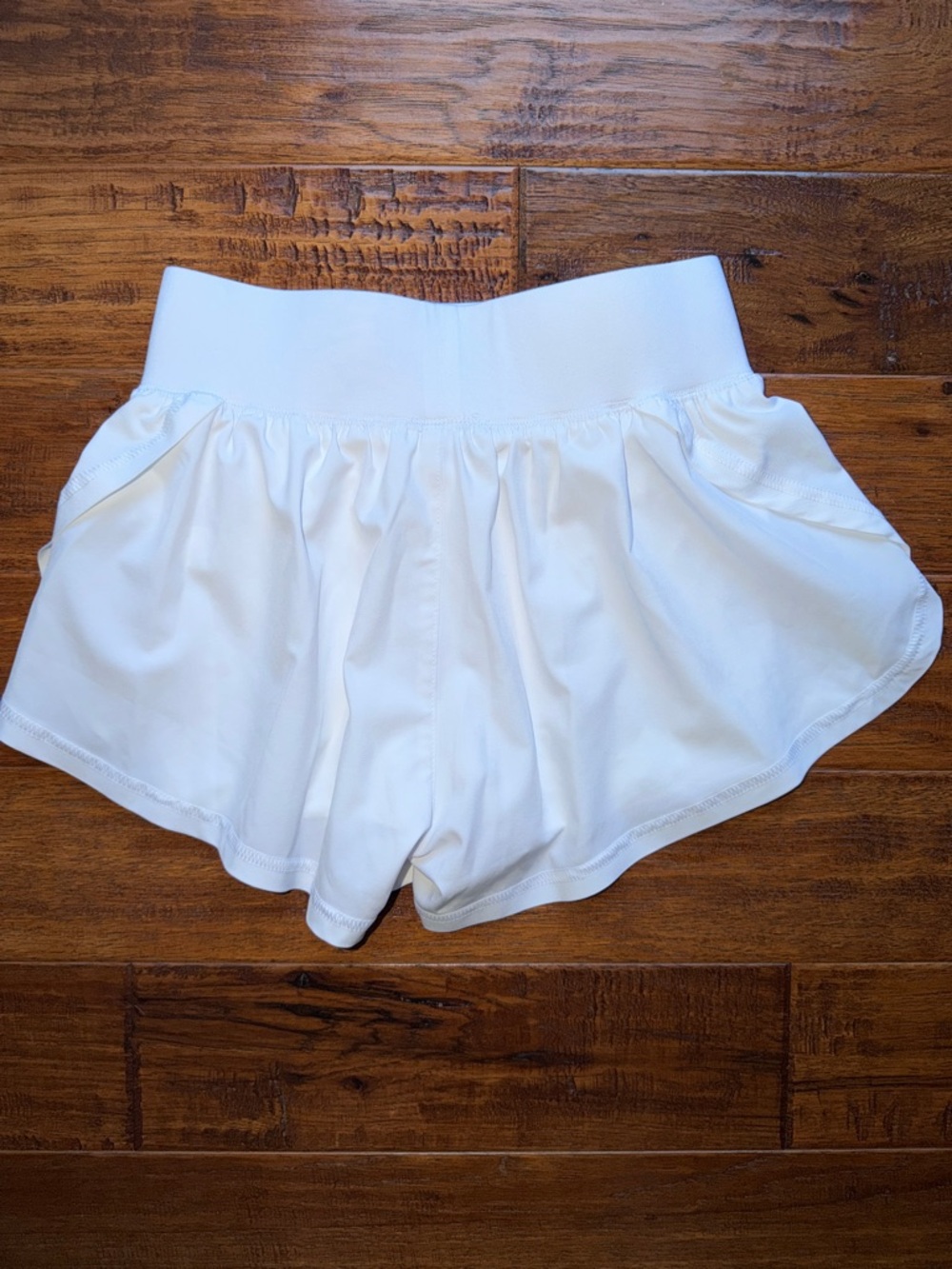 Crewcuts Girls' flutter short in performance jersey, Size 10, White - Picture 3 of 8